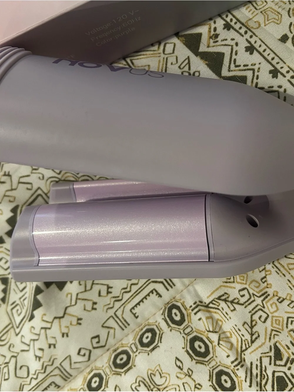 Purple OVUS Hair Straightening Brush